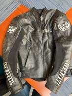 Berik Motorjas Leer Zwart Maat 52 (L) - ZGAN, Ophalen of Verzenden, Tweedehands, Heren, Jas | leer