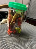 Bak vol dinosaurus en 1 grote dino, Kinderen en Baby's, Speelgoed | Actiefiguren, Verzenden, Zo goed als nieuw