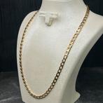 14k gouden ketting collier maasief cuban schakel, Sieraden, Tassen en Uiterlijk, Ophalen of Verzenden