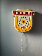 Vintage HOMBURG winkel klok met verlichting, Ophalen of Verzenden, Gebruikt, Overige typen
