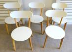 Mooi set van 5 witte ronde stoelen, Ophalen, Modern landelijk design rustiek, Wit, ?