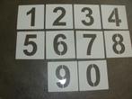 1267-4 - · KUNSTSTOF HERBRUIKBAAR SJABLOON CIJFERS 6 cm, Verzenden, Nieuw, Knutselwerk