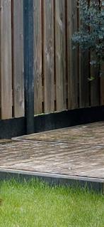 Steenschotten - Terrasvloer, Tuin en Terras, Ophalen, Gebruikt, Hout