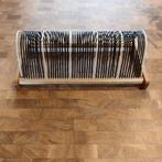 Vintage LP Vinyl rekje voor 50 platen - Hout & metaal, Ophalen, Hout, Cd's