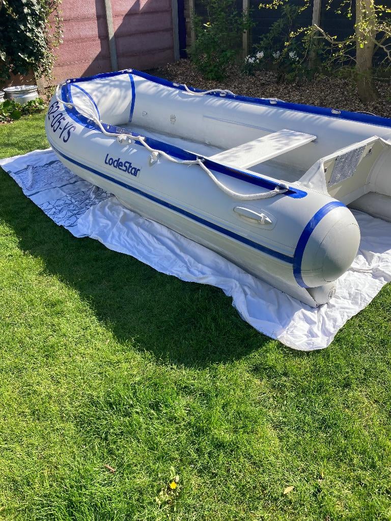 Lodestar 340 tri alu rubberboot inclusief trailer, Watersport en Boten, Rubberboten, Aluminium, Gebruikt, Benzine, Minder dan 70 pk