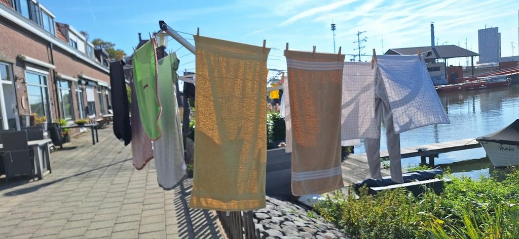 Droogmolen Brabantia 50 meter met opberghoes. Bieden mag!, Tuin en Terras, Droogmolens en Wasrekken, Ophalen