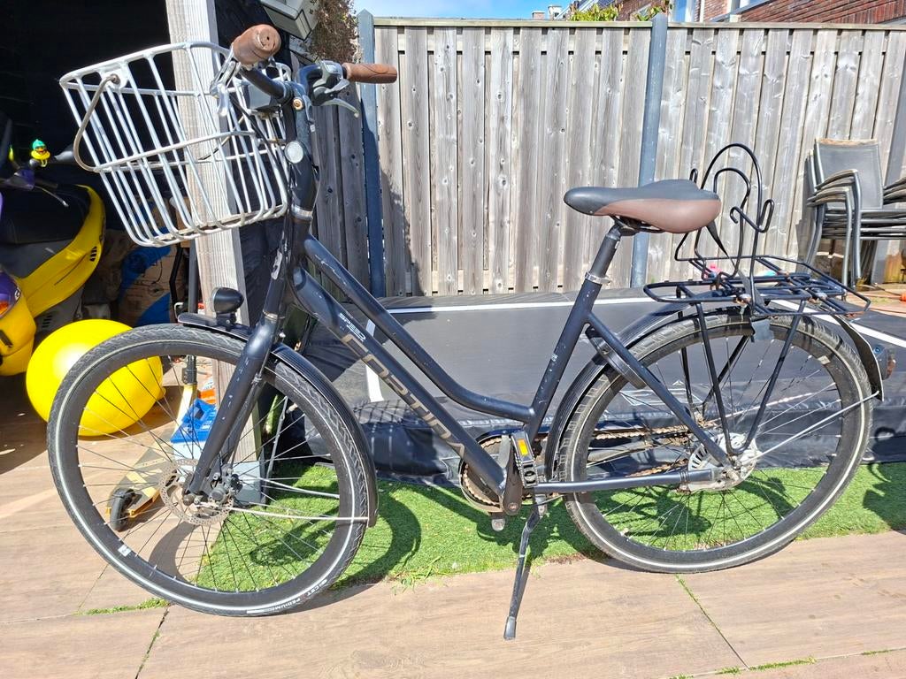 Cortina Damesfiets met mand en bagagedrager, Ophalen, Gebruikt, Overige merken