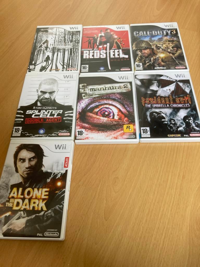 Diverse Shooter Games voor Nintendo Wii - Actie en Horror, Spelcomputers en Games, Gebruikt, Vanaf 18 jaar, Shooter, 1 speler