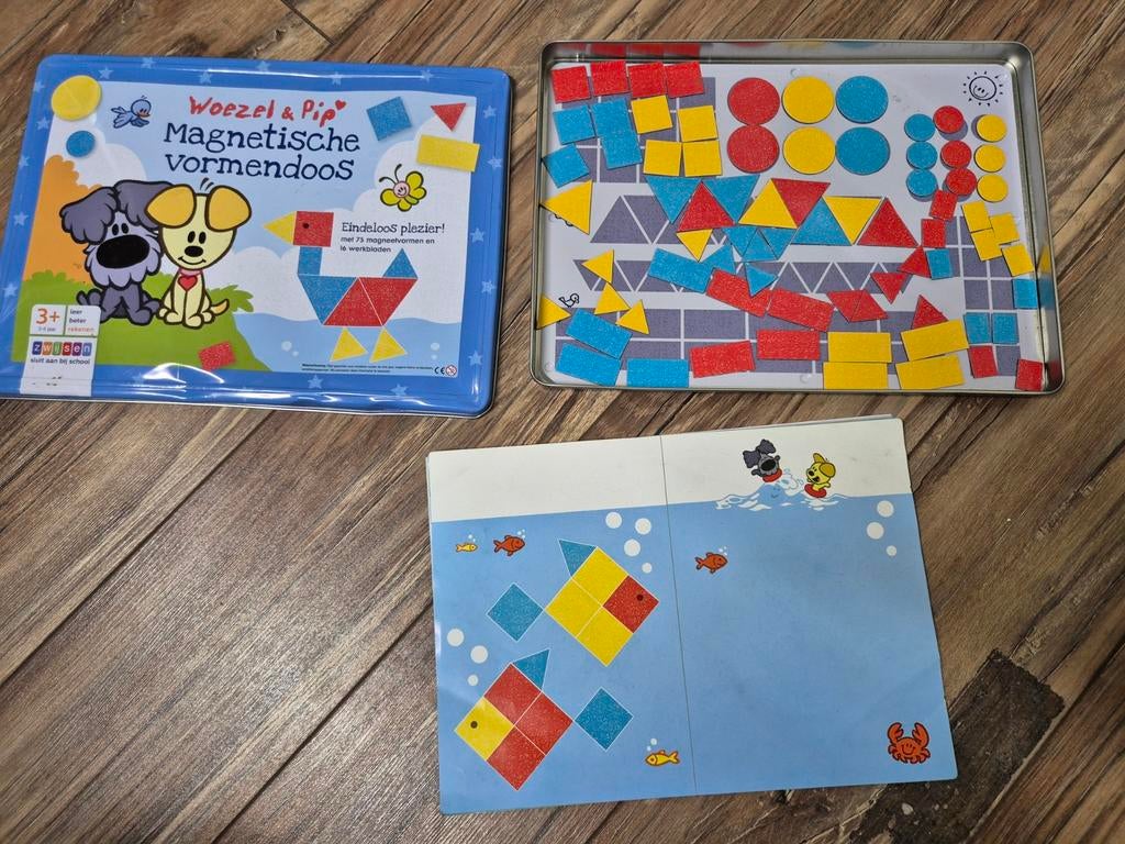 Woezel & Pip Magnetische Vormendoos - Eindeloos Plezier!, Ophalen of Verzenden, Gebruikt, Puzzelen