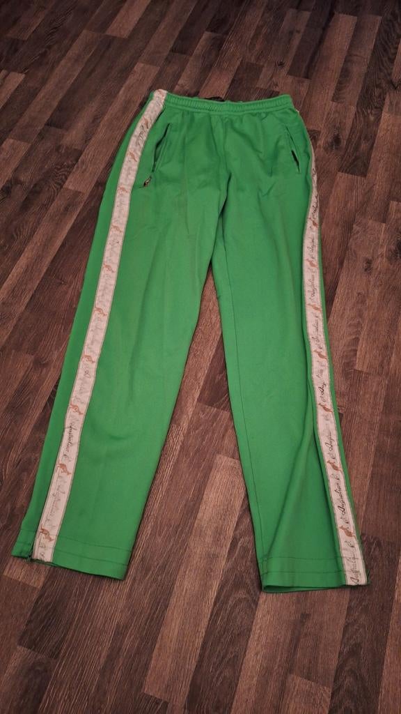 Australian broek kawasaki groen met wit/zilveren bies, Kleding | Heren, Ophalen of Verzenden, Zo goed als nieuw