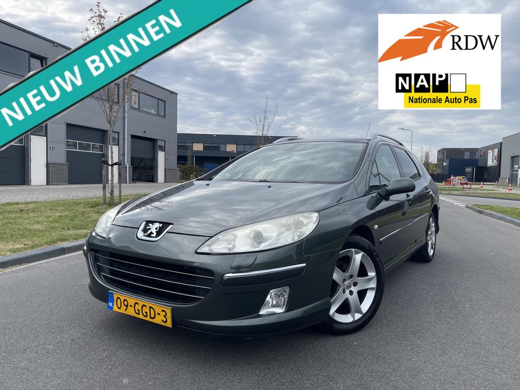 Peugeot 407 2.0 2008 Clima*Panoroma*PDC*Leder*Inruilkoopje, Voorwielaandrijving, Zwart, 4 cilinders, Leder en Stof