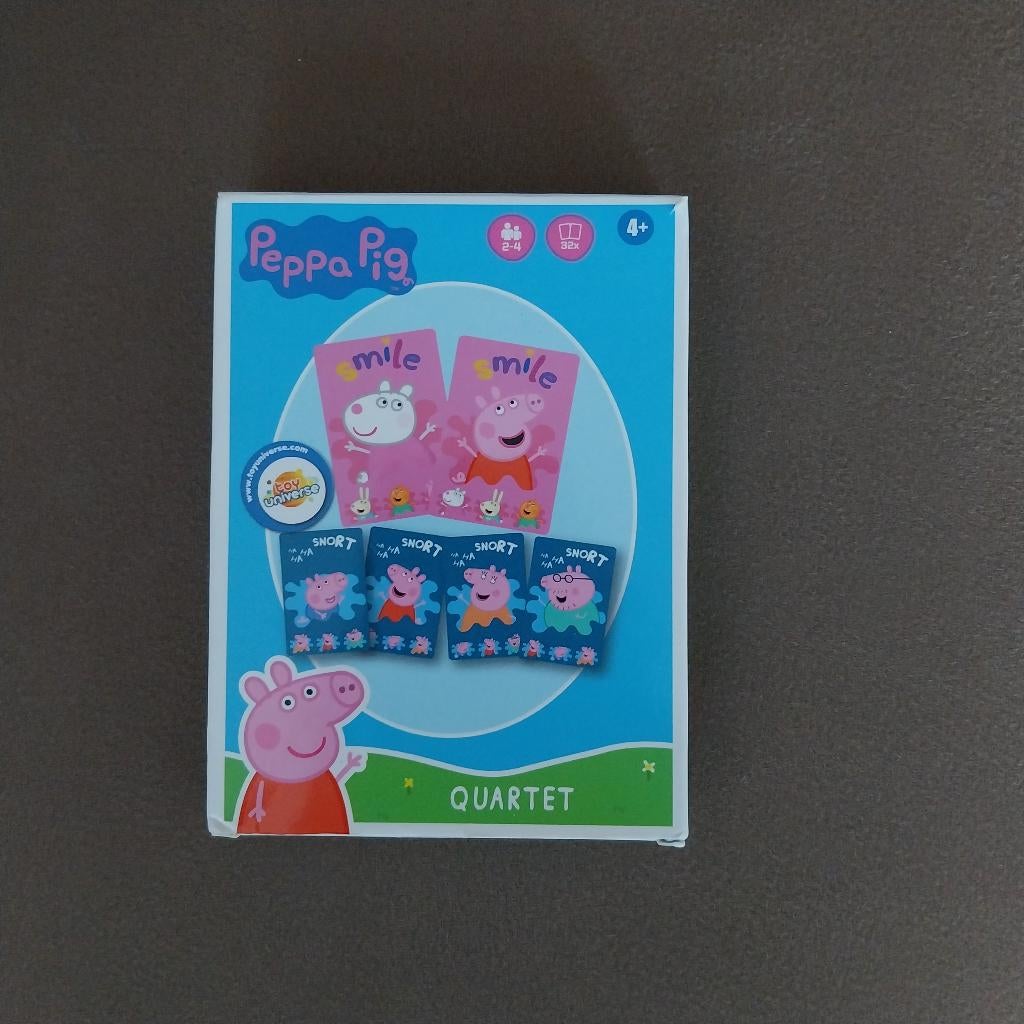 Peppa Pig kwartet ZGAN, Kinderen en Baby's, Speelgoed | Overig, Ophalen of Verzenden, Zo goed als nieuw, Jongen of Meisje