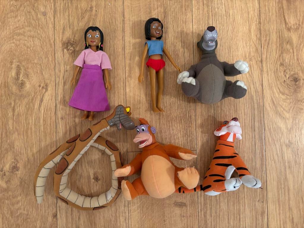 AH Albert Heijn Jungle Boek speelgoed set Mowgli Baloe 6 st!, Verzamelen, Ophalen of Verzenden, Leeuwenkoning of Jungle Boek, Zo goed als nieuw