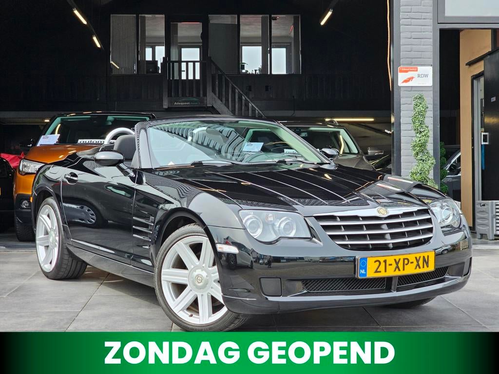 Chrysler Crossfire Cabrio 3.2 V6|1e eig|Cruise|Airco|Stoelvw, Auto's, Chrysler, 1385 kg, Gebruikt, Zwart, Handgeschakeld