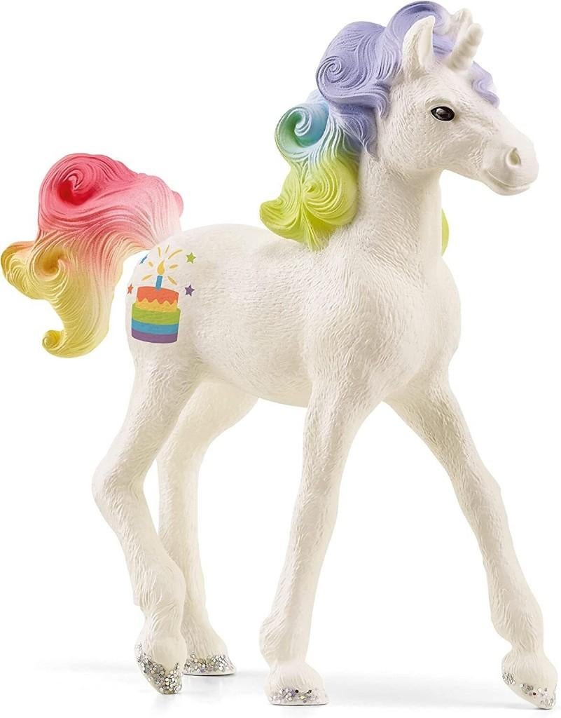 Schleich 70742 eenhoorn regenboog taart, Ophalen of Verzenden, Zo goed als nieuw, Paard, Beeldje of Figuurtje