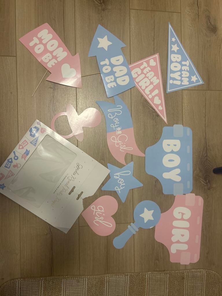 Gender Reveal Party Props - Jongen of Meisje Feestartikelen, Ophalen, Zo goed als nieuw, Feestartikel, Geboorte of Huwelijk