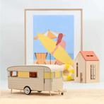 Caravan Digue Panoramic 14 Norev 1960 Citroen Simca Peugeot, Hobby en Vrije tijd, Modelauto's | 1:18, Ophalen of Verzenden, Nieuw