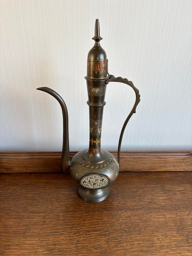Vintage olielamp, Ophalen of Verzenden, Koper