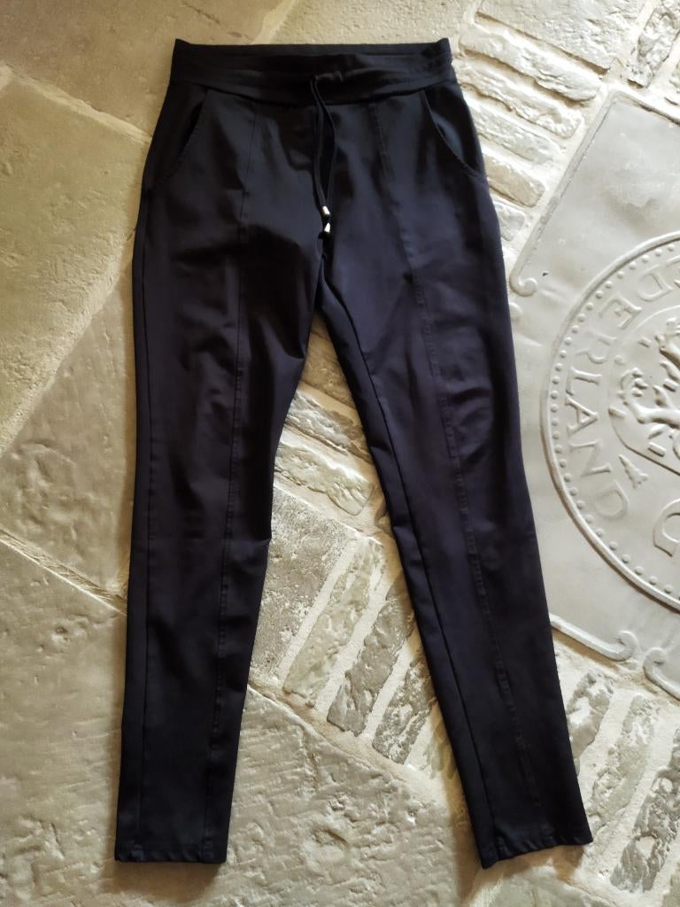 Angelle Milan Pantalon Travelstof Maat S, Kleding | Dames, Angelle Milan, Blauw, Ophalen of Verzenden, Zo goed als nieuw