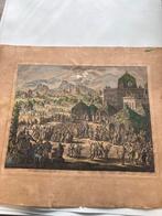 Johannes Luyken - Het Loofhuttenfeest, Nehemia VIII v.9, Antiek en Kunst, Kunst | Etsen en Gravures, Ophalen of Verzenden