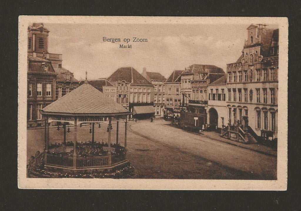 Noord Brabant: Bergen op Zoom, Verzamelen, Ansichtkaarten | Nederland, Ophalen of Verzenden, 1940 tot 1960, Ongelopen, Noord-Brabant