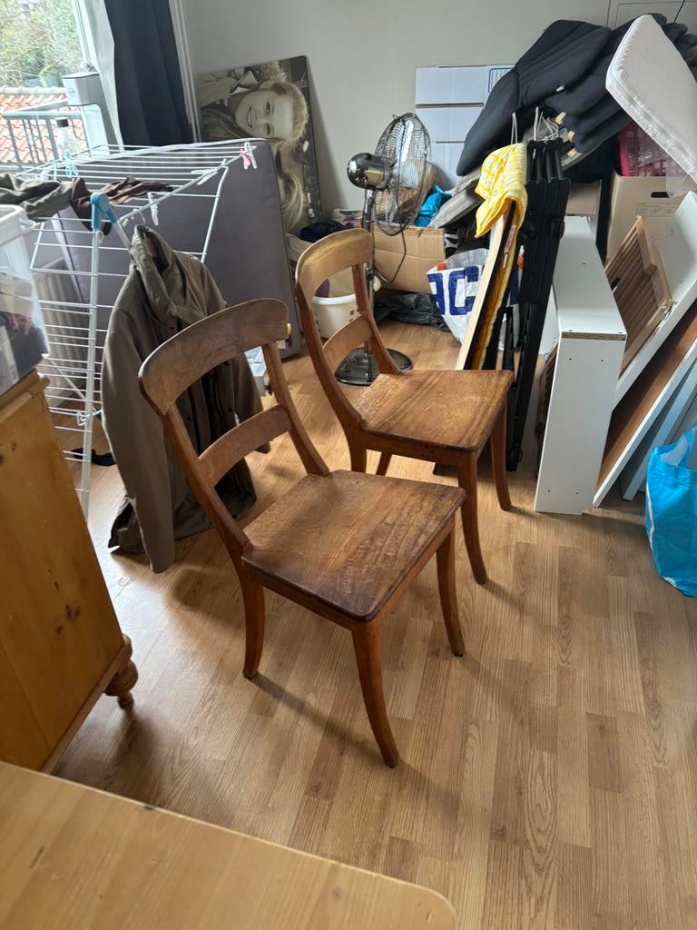 Grenen eettafeltje met stoelen, Ophalen, Gebruikt