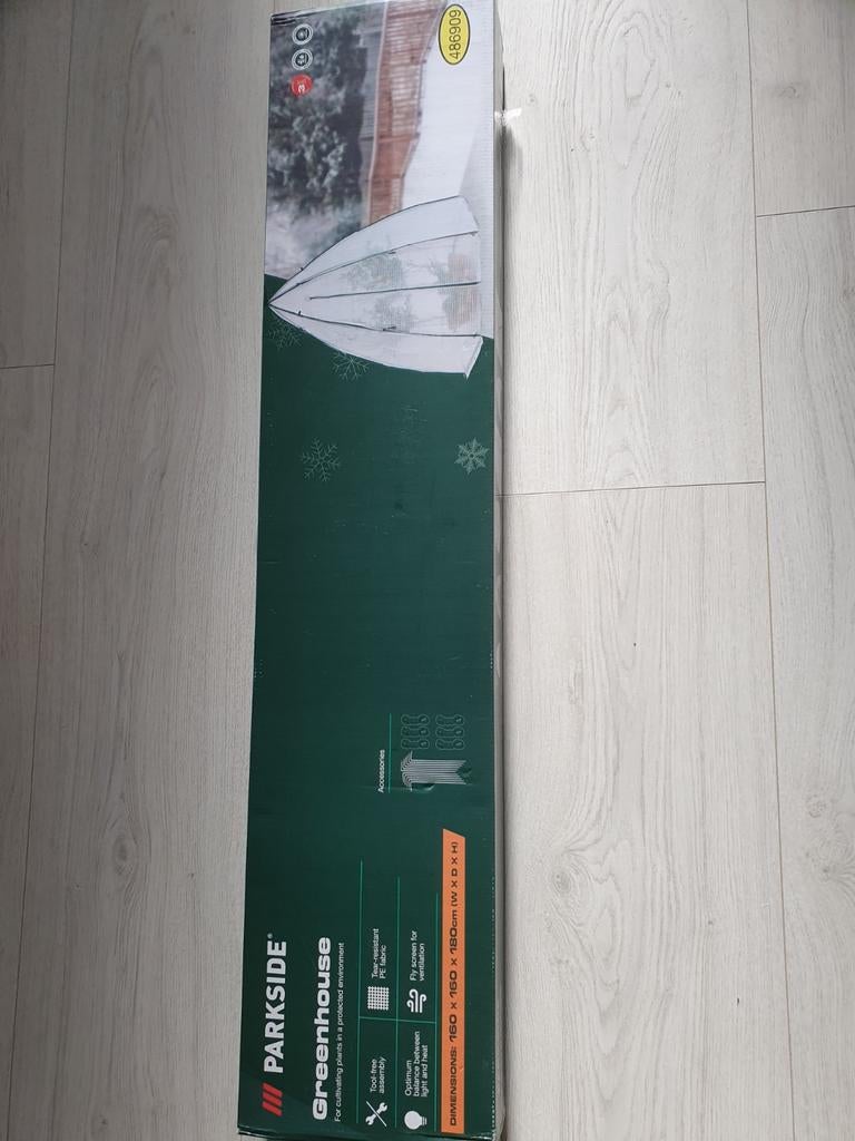 Parkside Tuinkas Greenhouse 160x160x180cm, Tuin en Terras, Kassen, Ophalen