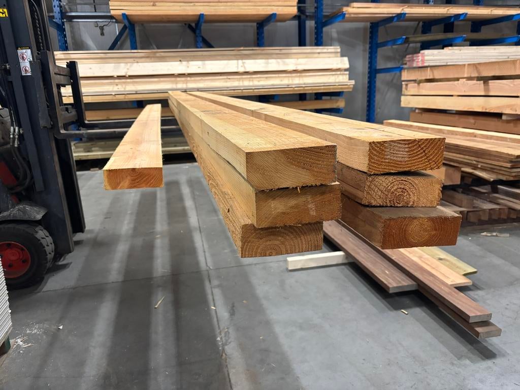 2e keus douglas balken, Ophalen, Zo goed als nieuw, 250 cm of meer, Balken