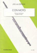 Fluit-dwarsfluit: Con Moto-Jan van Beekum-106  studies, Gebruikt, Klassiek, Les of Cursus, Dwarsfluit of Piccolo