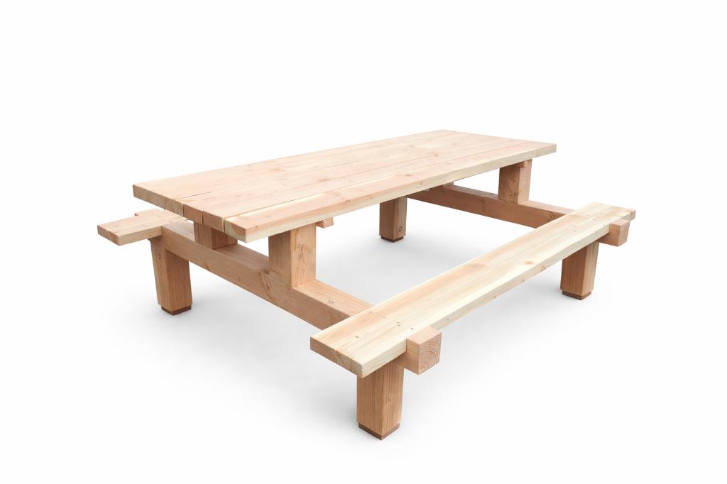 Stoere Robuuste picknick tafel | Picknick tafel stoer!, Ophalen of Verzenden, Nieuw, Rechthoekig, Hout
