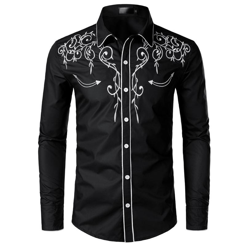 Cowboy overhemd 3 / zwart western heren mannen line dance, Kleding | Heren, Overhemden, Verzenden, Nieuw, Zwart, Overige halswijdtes