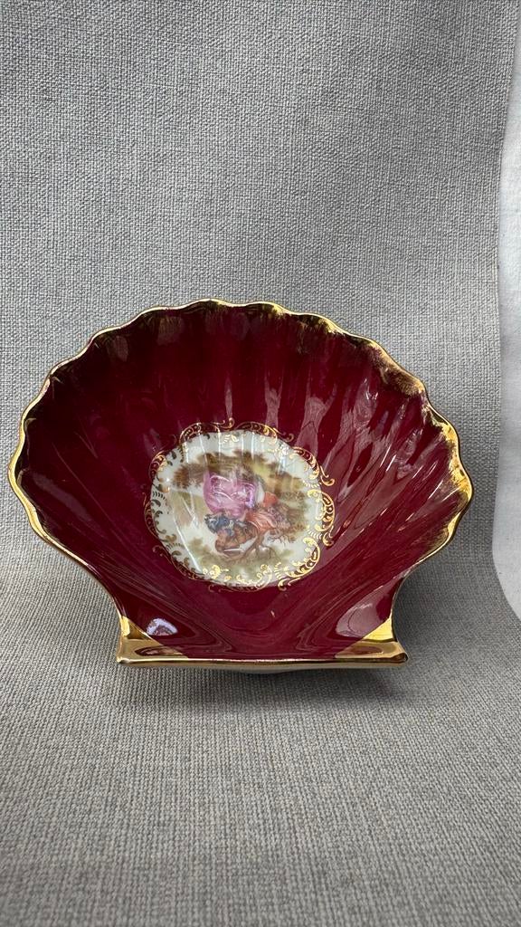 Antieke Porseleinen Schaal - Limoges Frankrijk, Ophalen of Verzenden