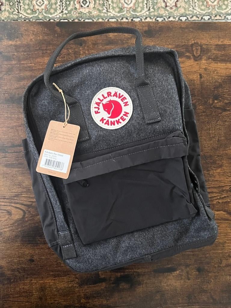 Fjällräven KÅNKEN RE-WOOL - Rugzak Grijs, Overige merken, 25 tot 40 cm, Nieuw, Ophalen of Verzenden