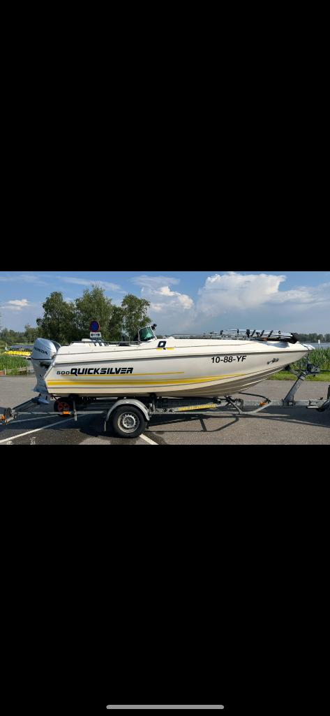Quicksilver Commander 500, Watersport en Boten, Ophalen, 50 pk of meer, Zo goed als nieuw, Snelvarend