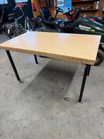 Opklaarbare tafel mt 160 x 80 cm., Ophalen, Rechthoekig, 150 tot 200 cm, 50 tot 100 cm