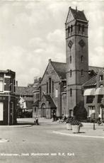 Wormerveer, Hoek Marktstraat met R.K. Kerk - 1971 gelopen, Ophalen of Verzenden, Voor 1920, Gelopen, Noord-Brabant