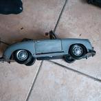 metalen decoratie Porsche cabrio grijs zilver auto zie foto, Ophalen of Verzenden