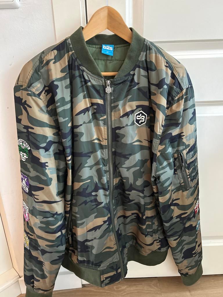 Bomberjack B2S Decibel Camouflage, Ophalen of Verzenden, Zo goed als nieuw, Maat 56/58 (XL), Overige kleuren