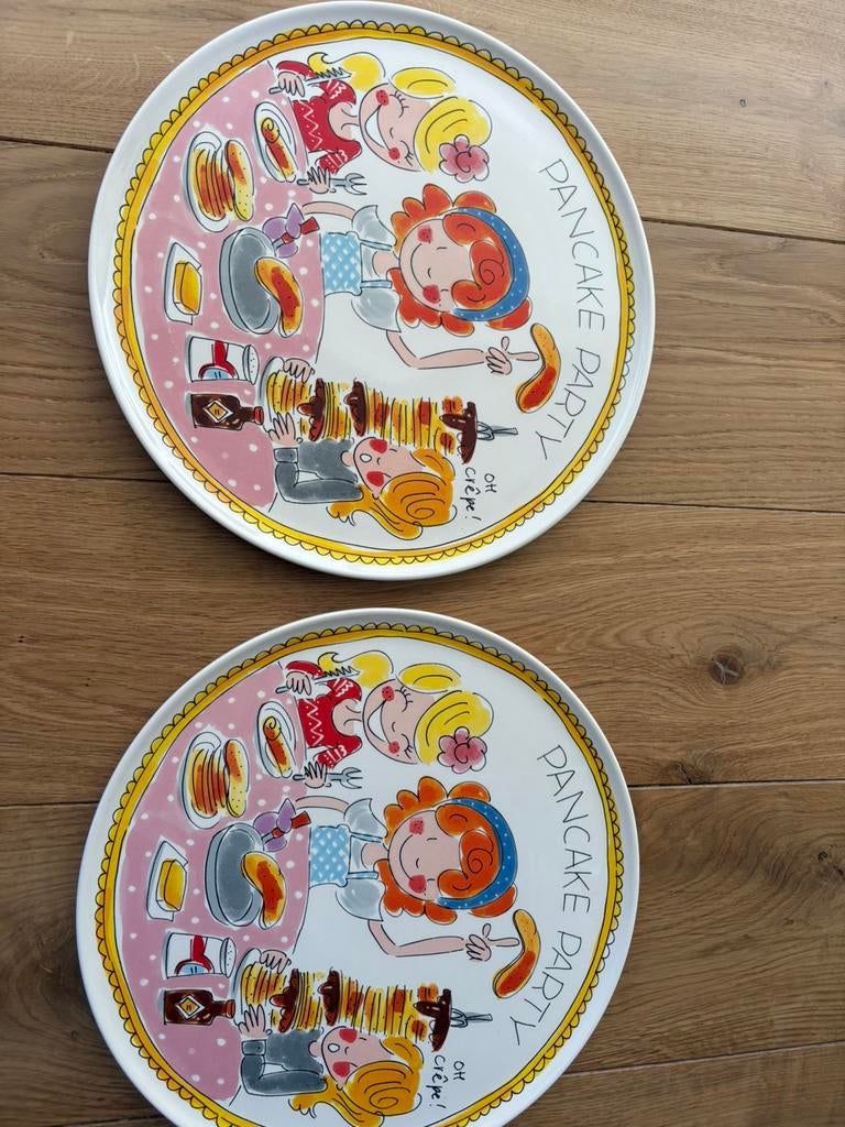 Blond Amsterdam | Pannenkoekenborden | Even bijkletsen, Ophalen, Blond Amsterdam, Zo goed als nieuw, Bord(en)