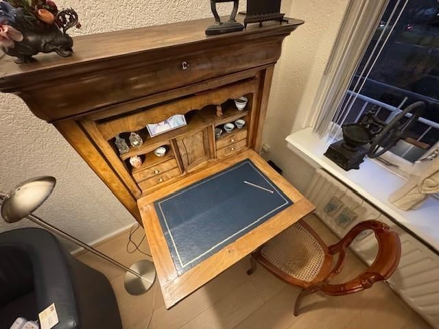 Prachtige Antieke Hollands Biedermeier Secretaire (ca. 1880), Antiek en Kunst, Ophalen