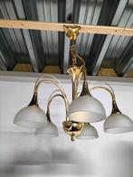 Vintage Set lampen: 1x hanglamp, 3x wandlamp - wofi leuchte, Ophalen, Gebruikt, Klassiek, Sfeervol, Onbekend