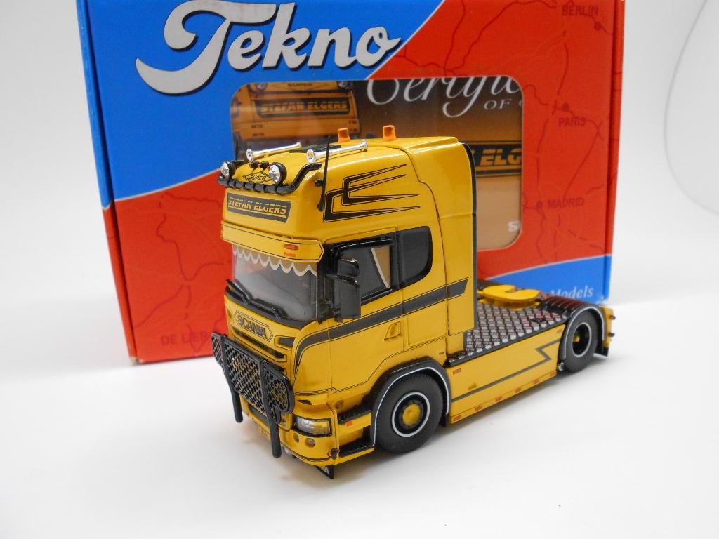 Tekno Scania Elgers, Hobby en Vrije tijd, Modelauto's | 1:50, Ophalen of Verzenden, Zo goed als nieuw, Bus of Vrachtwagen, Tekno