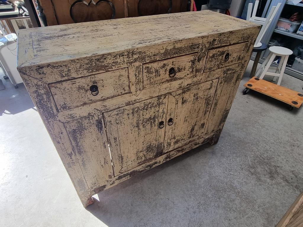 Vintage Toonbank / Dressoir - 120x45x100 cm, Huis en Inrichting, Kasten | Wandmeubels, Ophalen