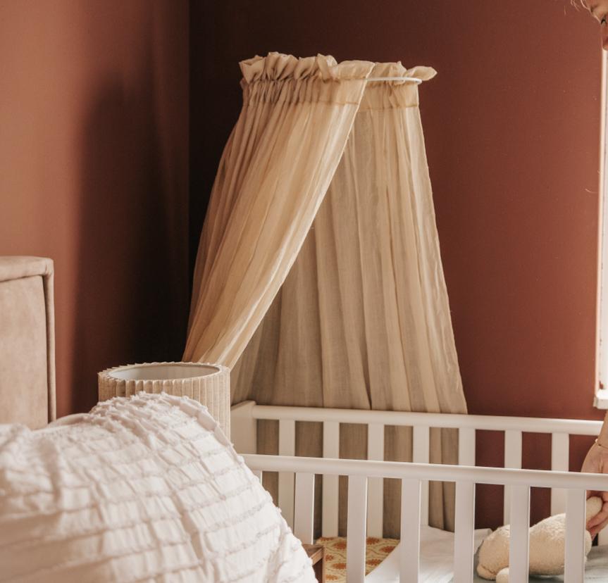 Jollein Hemeltje nougat/beige voor wieg met wiegstok, Ophalen of Verzenden, Zo goed als nieuw, Wieg