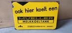 Emaille bord Mueller Melkkoeltank Langcat Bussum, Ophalen of Verzenden