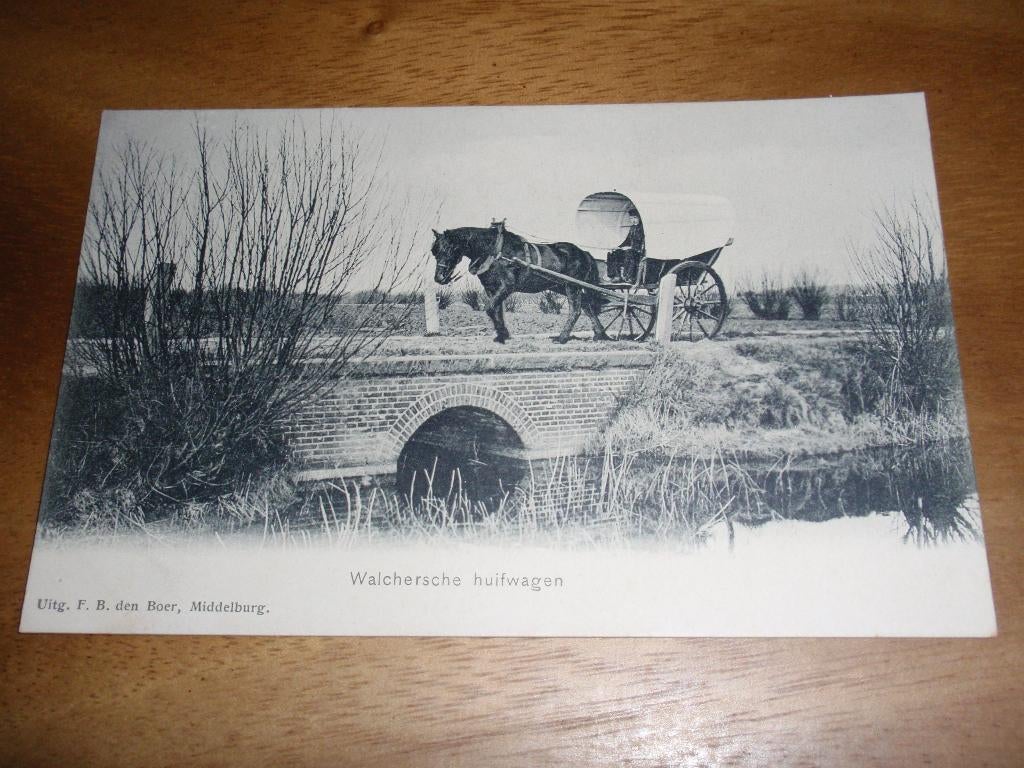 Huifkar Walcheren Folklore Huifwagen Zeeland, Verzenden, Voor 1920, Ongelopen, Zeeland
