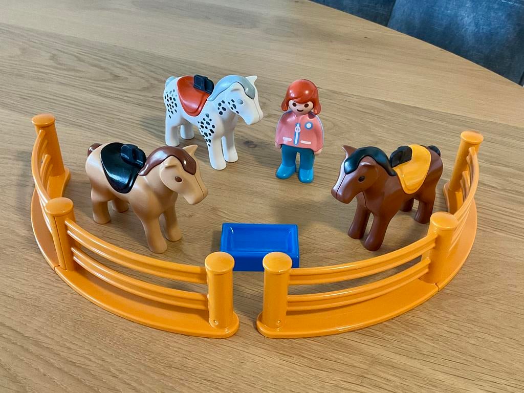 Playmobil 123 : Paarden in de wei, Ophalen, Gebruikt