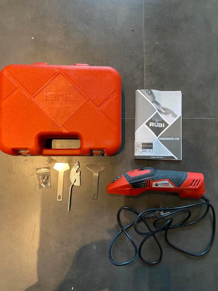 Rubi Scraper 250 Elektrische voegenkrabber | tegelsnijder, Doe-het-zelf en Verbouw, Gereedschap | Handgereedschap, Zo goed als nieuw