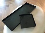Langwerpig en vierkant plateau, Huis en Inrichting, Ophalen of Verzenden, Zo goed als nieuw, Vierkant, Hout