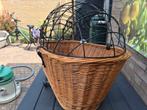 Hondenmand voor achterop de fiets - rieten fietsmand, Dieren en Toebehoren, Ophalen, Gebruikt